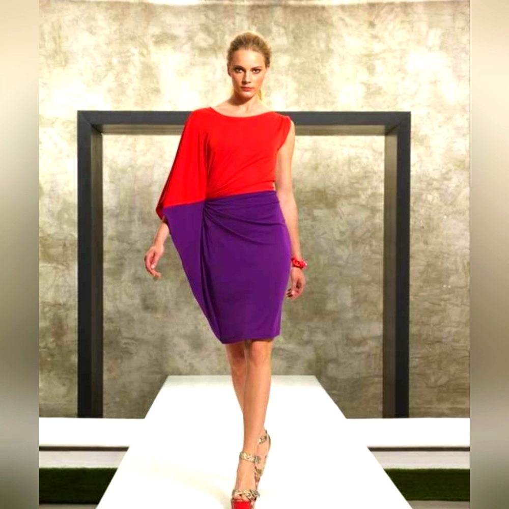 Kenneth‎ Cole Half Cape Dress Size Small (007)